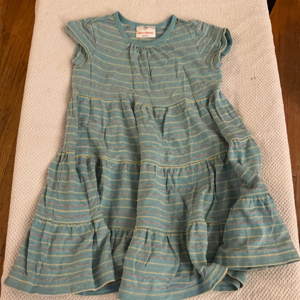 Hanna Andersson size 100 cm long tiered dress